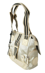 WAYFARER Beige Handbag Shoulder Tote Fabric Purse -   -  WAYFARER.