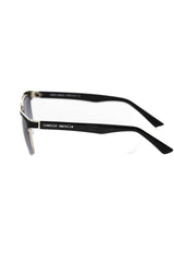 Frankie Morello Black Metallic Fiber Men Sunglass -   -  Frankie Morello.