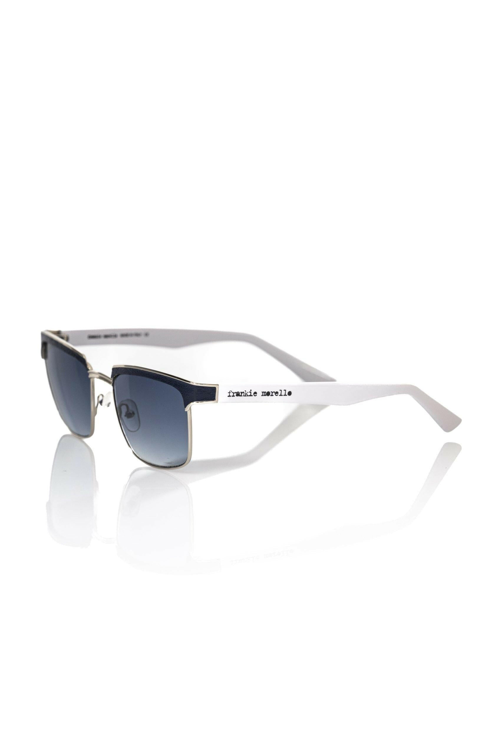 Frankie Morello Black Metallic Fiber Men Sunglass -   -  Frankie Morello.