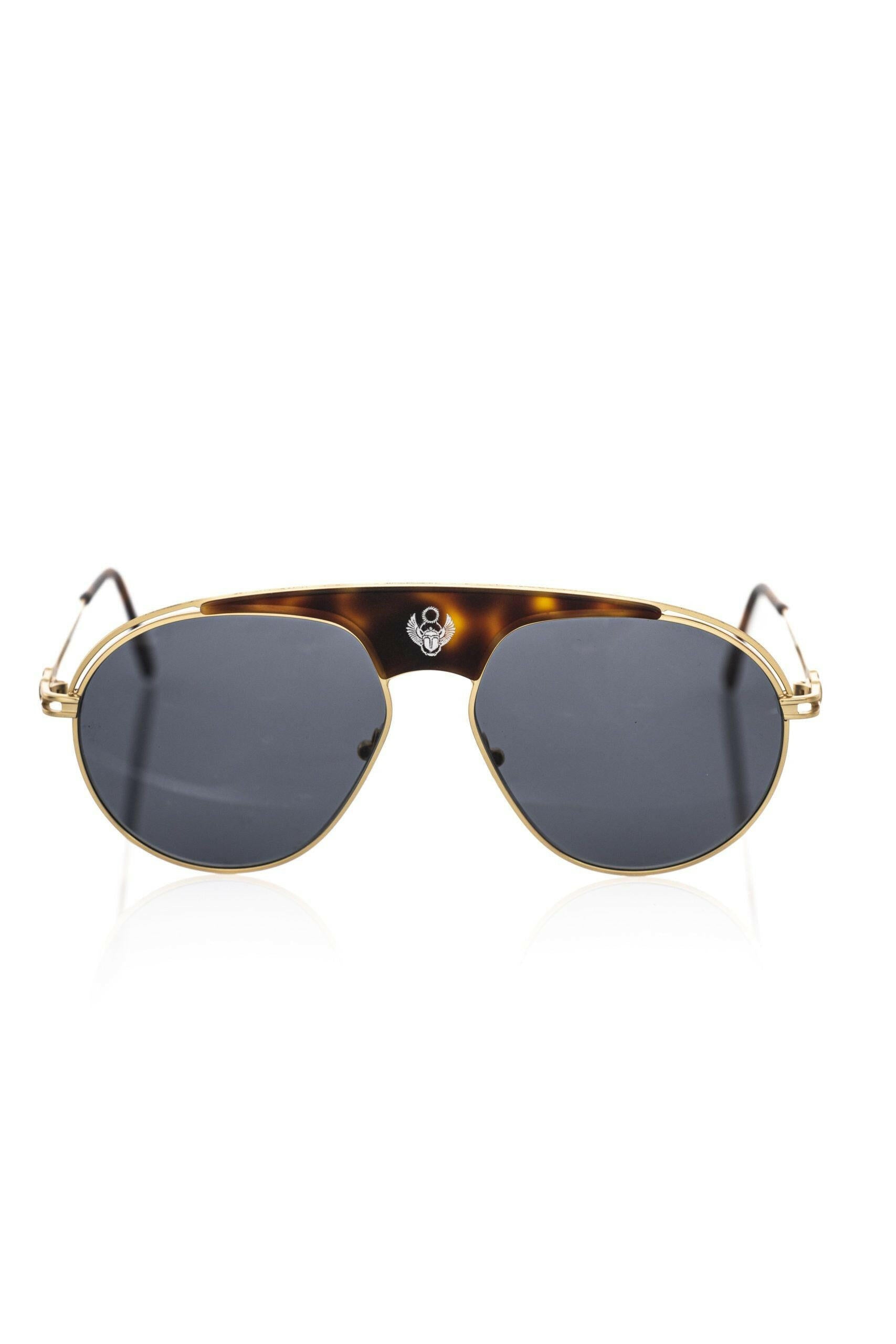 Frankie Morello Brown Metallic Fiber Men Sunglasses -   -  Frankie Morello.