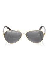 Frankie Morello Gold Metallic Fiber Men's Sunglass -   -  Frankie Morello.