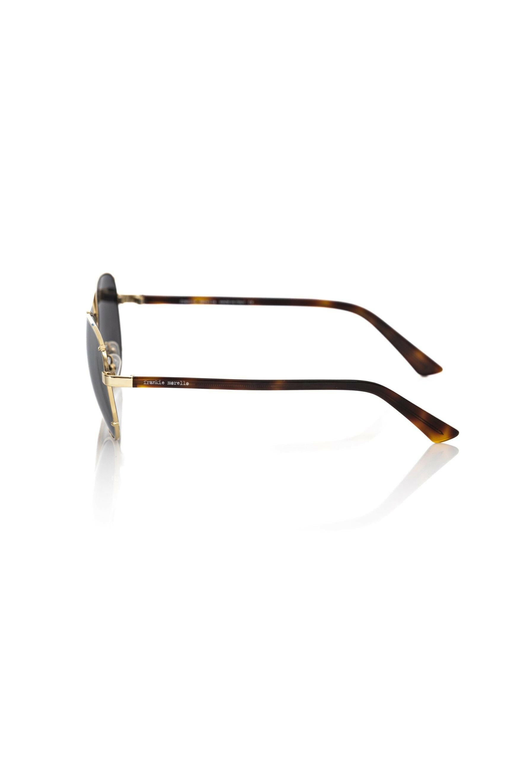 Frankie Morello Gold Metallic Fiber Men's Sunglass -   -  Frankie Morello.