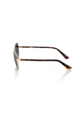 Frankie Morello Gold Metallic Fiber Men's Sunglass -   -  Frankie Morello.