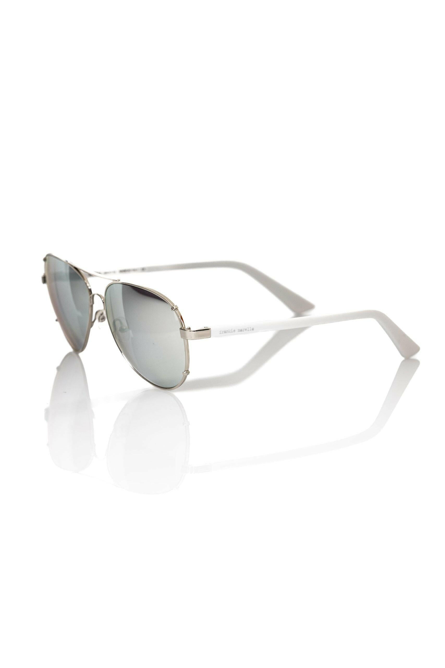 Frankie Morello Silver Metallic Fiber Men's Sunglass -   -  Frankie Morello.