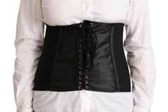 Dolce & Gabbana Black Corset Belt Stretch Waist Strap Top -   -  Dolce & Gabbana.