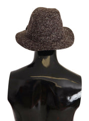 Dolce & Gabbana Gray Melange Blended Textured Tweed Hat -   -  Dolce & Gabbana.
