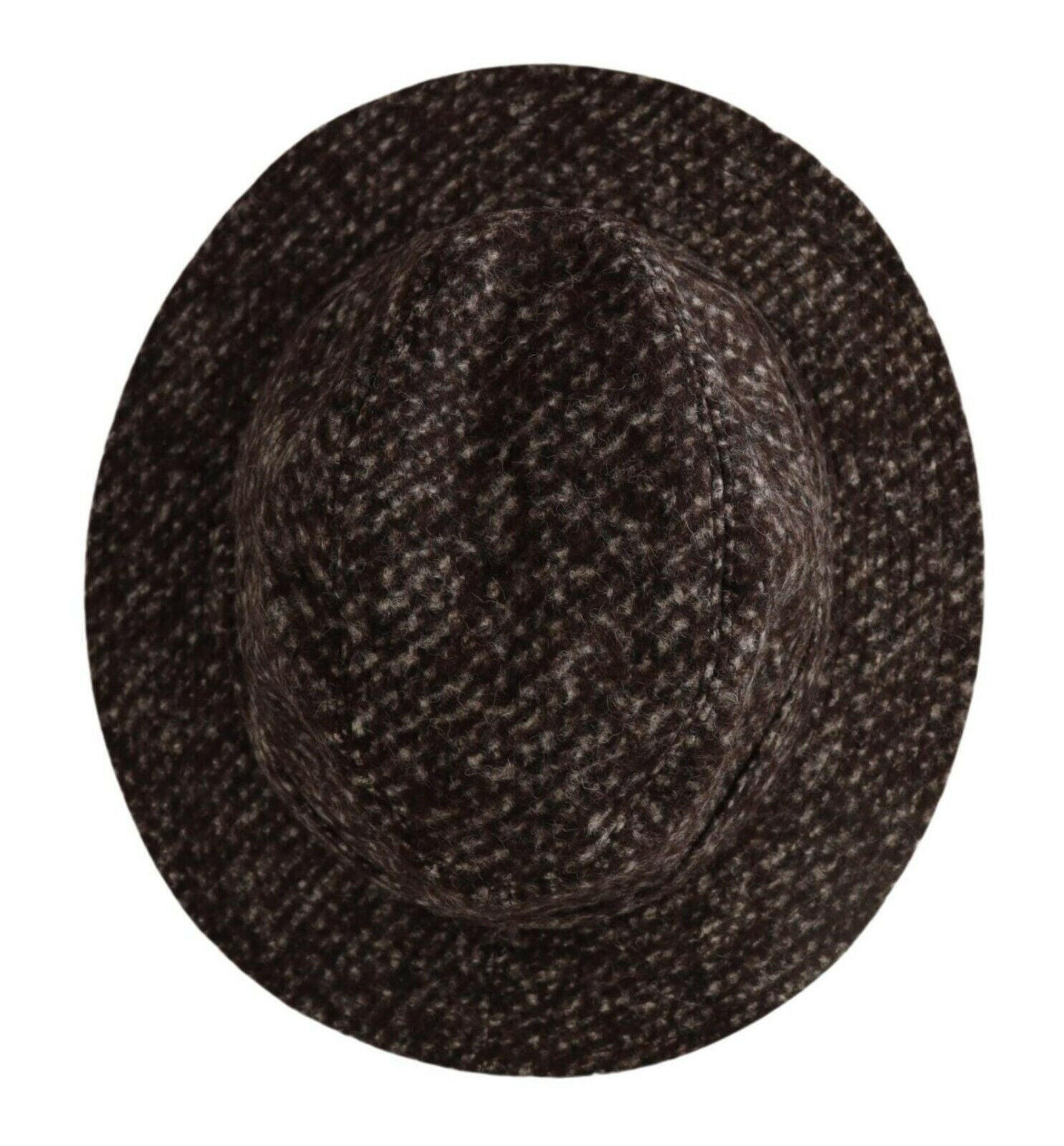 Dolce & Gabbana Gray Melange Blended Textured Tweed Hat -   -  Dolce & Gabbana.