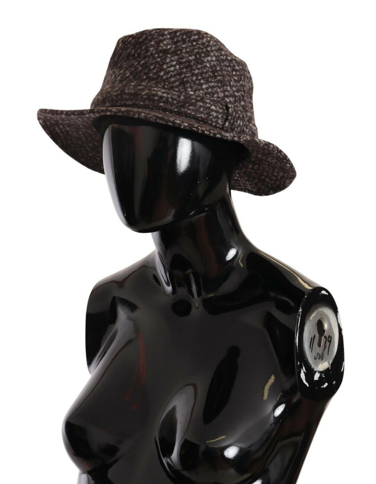 Dolce & Gabbana Gray Melange Blended Textured Tweed Hat -   -  Dolce & Gabbana.