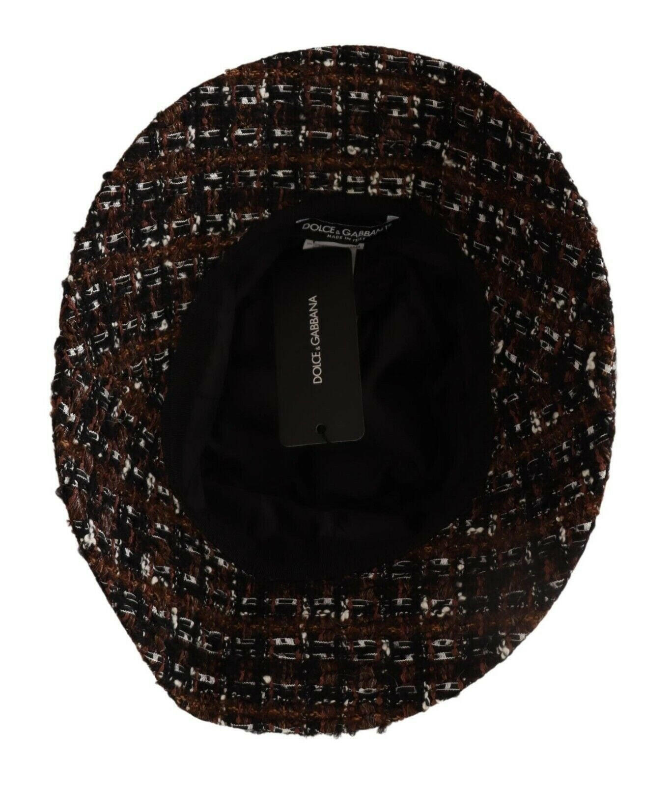 Dolce & Gabbana Multicolor Fabric Woven Wide Brim Bucket Hat -   -  Dolce & Gabbana.