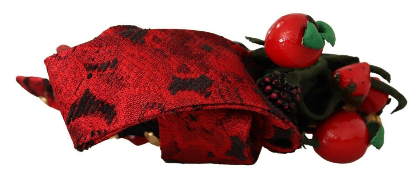 Dolce & Gabbana Red Tiara Berry Fruit Crystal Bow Hair Diadem Headband -   -  Dolce & Gabbana.