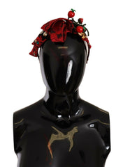 Dolce & Gabbana Red Tiara Berry Fruit Crystal Bow Hair Diadem Headband -   -  Dolce & Gabbana.