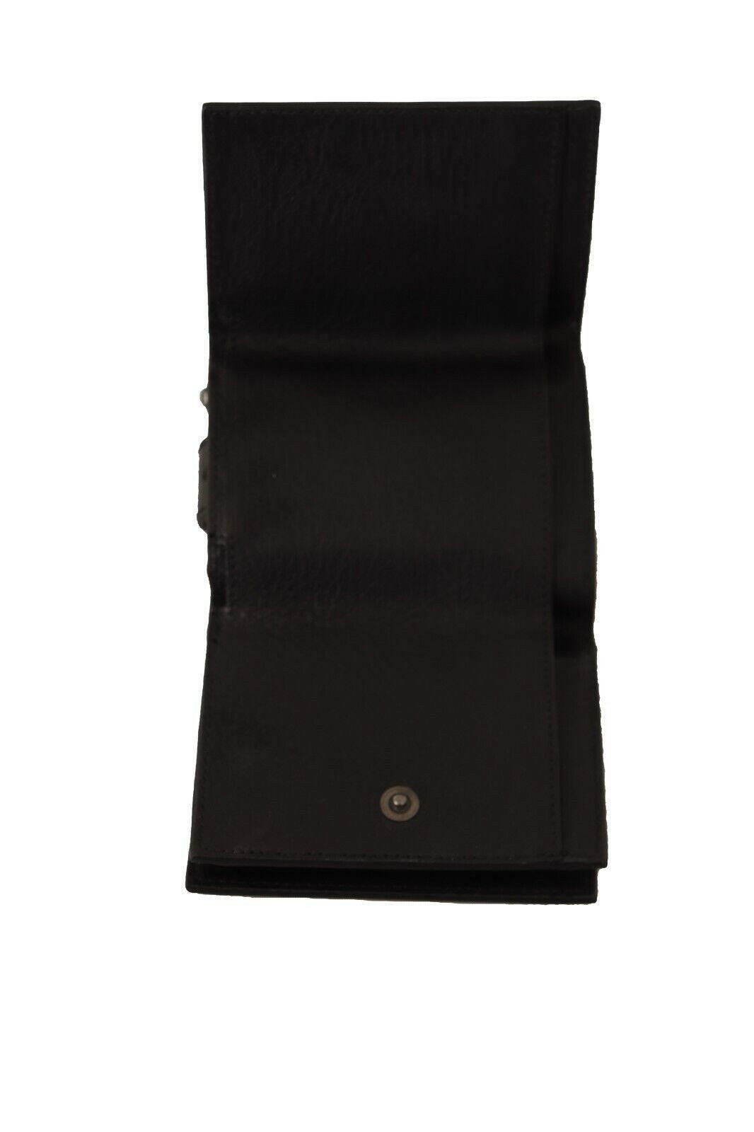Dolce & Gabbana Black Leather Trifold Purse Belt Multi Kit Wallet -   -  Dolce & Gabbana.