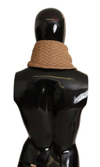 Dolce & Gabbana Dark Brown Wrap Shawl Knitted Camel Scarf -   -  Dolce & Gabbana.