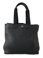 Dolce & Gabbana Black Leather Travel Shopping Gym #DGFAMILY Tote Bag -  Tote Bag for Men -  Dolce & Gabbana.