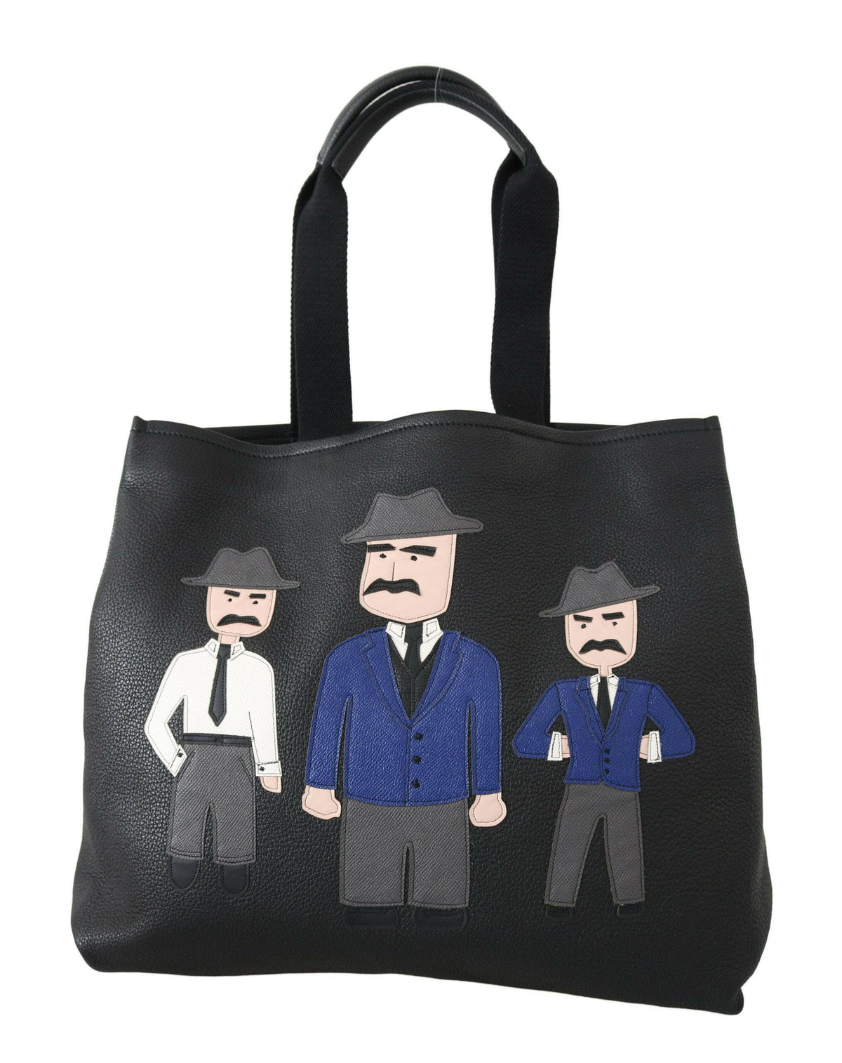 Dolce & Gabbana Black Leather Travel Shopping Gym #DGFAMILY Tote Bag -  Tote Bag for Men -  Dolce & Gabbana.