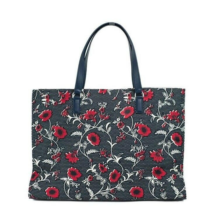 Tory Burch Medium Nylon Retro Batik Print Shoulder Tote Handbag -  Luxury Shopper Bag for Women -  Tory Burch.