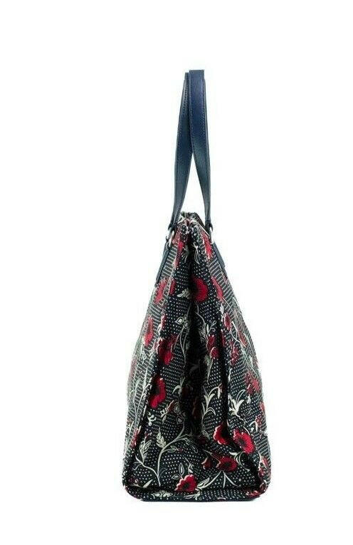 Tory Burch Medium Nylon Retro Batik Print Shoulder Tote Handbag -  Luxury Shopper Bag for Women -  Tory Burch.