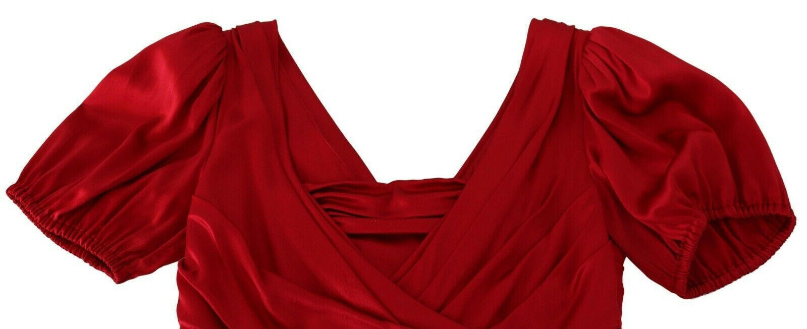 Dolce & Gabbana Red Silk Stretch Sheath Mermaid Gown Dress -   -  Dolce & Gabbana.