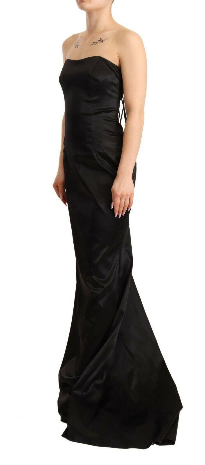 Dolce & Gabbana Black Silk Stretch Sheath Mermaid Gown Dress -   -  Dolce & Gabbana.