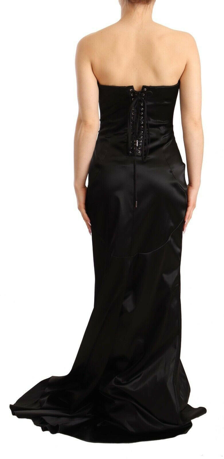 Dolce & Gabbana Black Silk Stretch Sheath Mermaid Gown Dress -   -  Dolce & Gabbana.