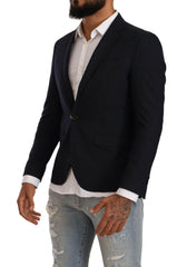 Domenico Tagliente Black Single Breasted One Button Suit Jacket -   -  Domenico Tagliente.