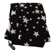 Dolce & Gabbana Black White Stars Print Nylon Stockings -   -  Dolce & Gabbana.