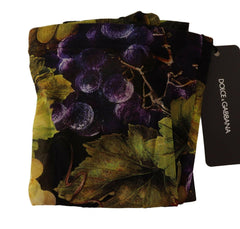 Dolce & Gabbana Black Grapes Print Stockings Tights -   -  Dolce & Gabbana.
