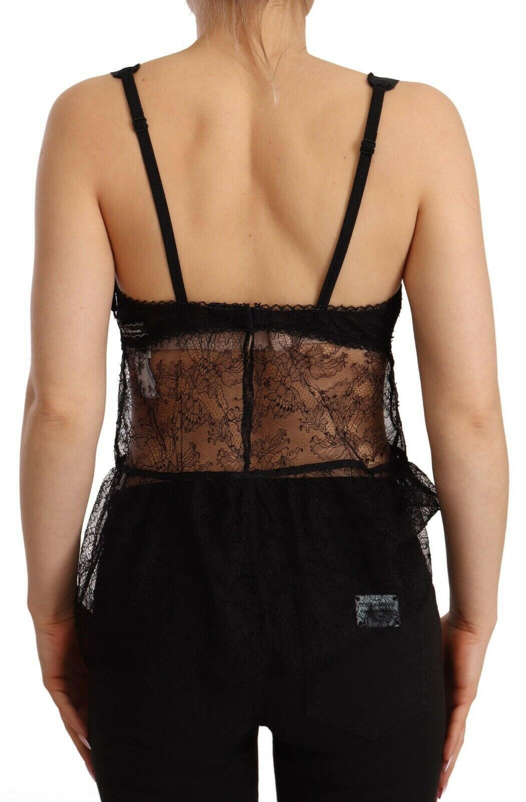 Dolce & Gabbana Black Silk Lace Babydoll Nylon Lingerie Top -   -  Dolce & Gabbana.