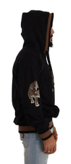 Dolce & Gabbana Black Brown Leopard Cotton Hooded Pullover Sweater -   -  Dolce & Gabbana.