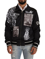 Dolce & Gabbana Black Logo Zipper Superstizione Sweater -   -  Dolce & Gabbana.