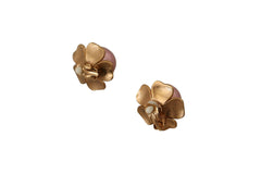 Dolce & Gabbana Gold Tone Maxi Faux Pearl Floral Clip-on Jewelry Earrings -   -  Dolce & Gabbana.