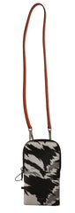 Dolce & Gabbana Gray Leather Cross Body Neck Strap Card Pocket Wallet -   -  Dolce & Gabbana.