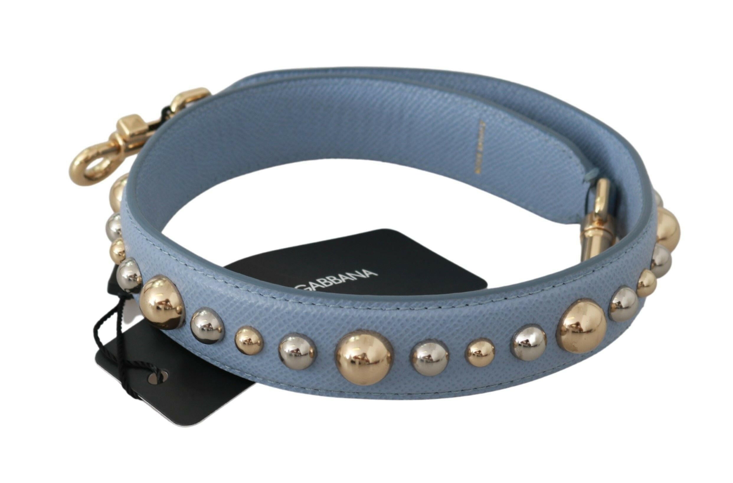 Dolce & Gabbana Blue Leather Handbag Accessory Shoulder Strap -   -  Dolce & Gabbana.