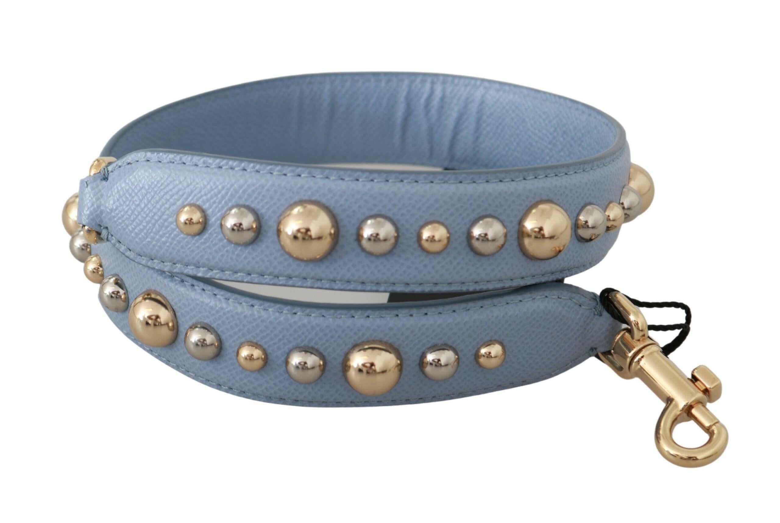Dolce & Gabbana Blue Leather Handbag Accessory Shoulder Strap -   -  Dolce & Gabbana.