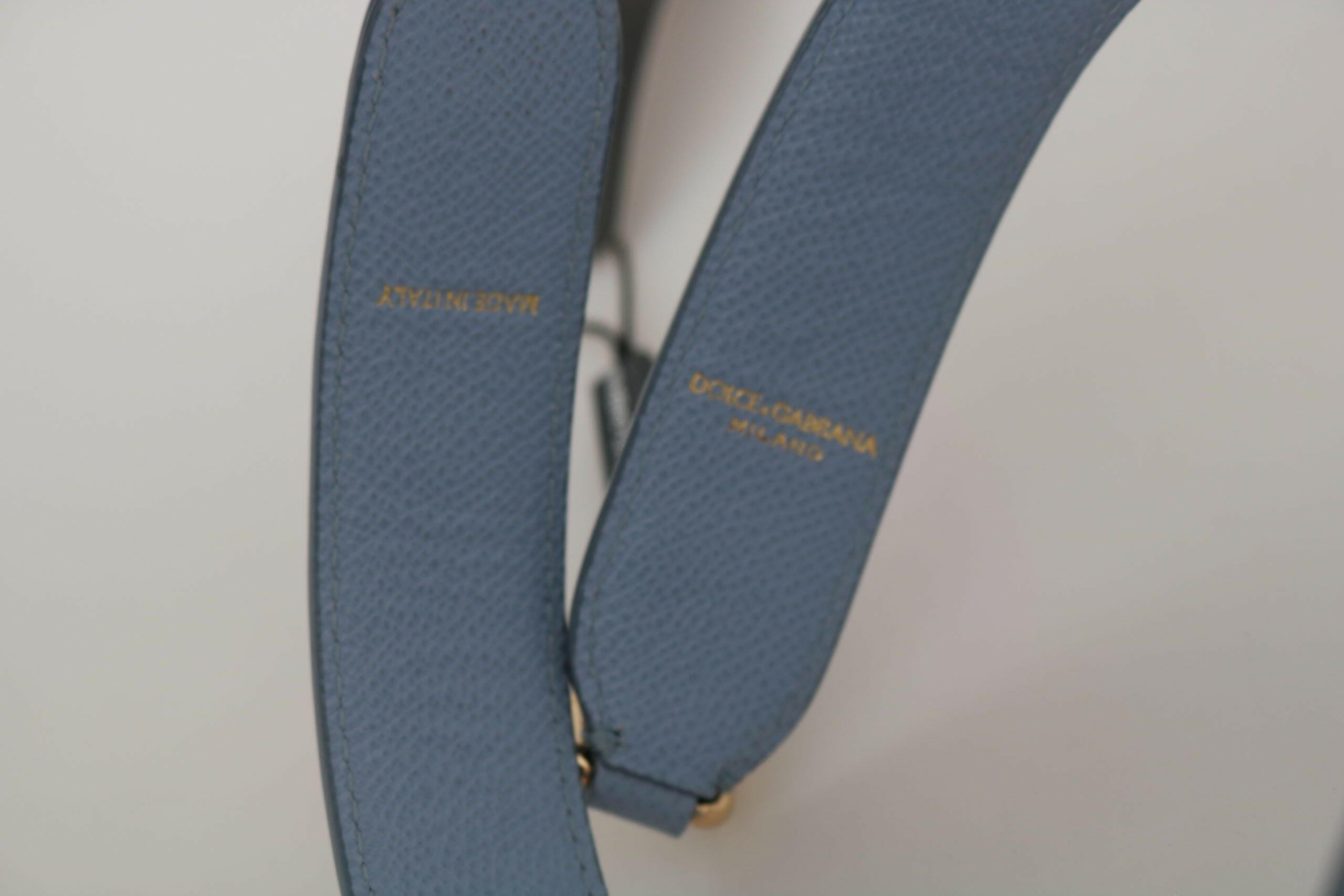 Dolce & Gabbana Blue Leather Handbag Accessory Shoulder Strap -   -  Dolce & Gabbana.