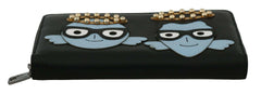 Dolce & Gabbana Black Blue Leather #DGFAMILY Zipper Continental Wallet -  Leather Wallet for Men -  Dolce & Gabbana.