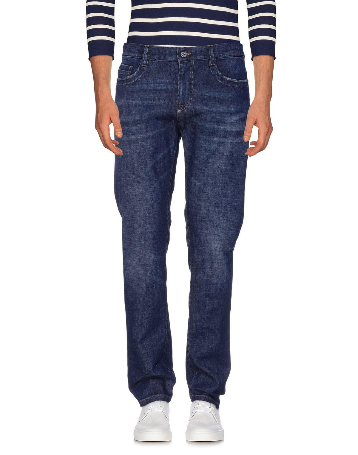 Bikkembergs Blue Cotton Men Jean -   -  Bikkembergs.