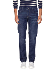 Bikkembergs Blue Cotton Men Jean -   -  Bikkembergs.