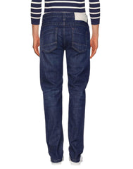 Bikkembergs Blue Cotton Men Jean -   -  Bikkembergs.
