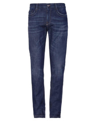 Bikkembergs Blue Cotton Men Jean -   -  Bikkembergs.