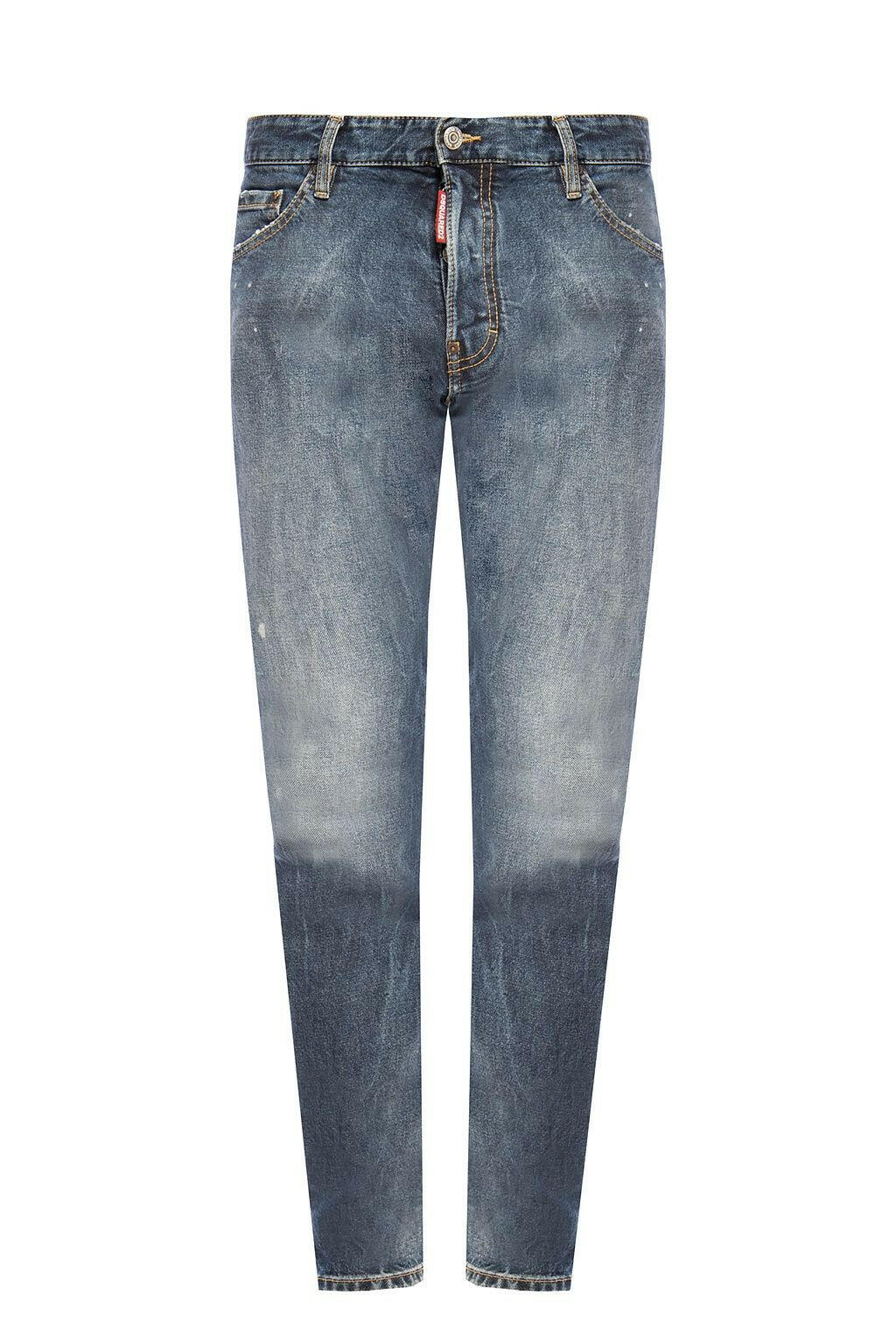 Dsquared² Navy Distressed 'Cool Guy Jean' Denim Pants -   -  Dsquared².