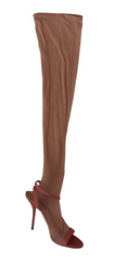 Dolce & Gabbana Pink Tulle Stretch Ankle Strap Sandals Shoes -   -  Dolce & Gabbana.
