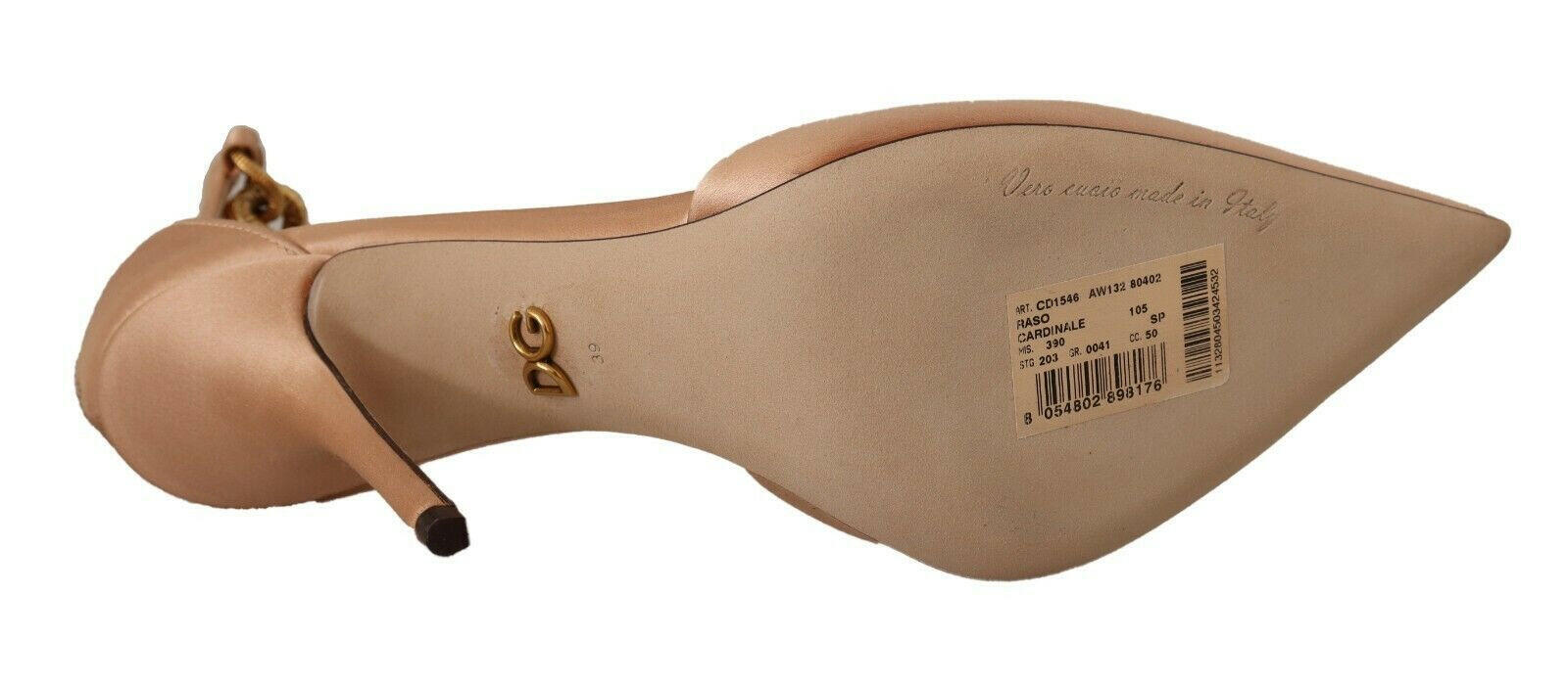Dolce & Gabbana Beige Ankle Chain Strap High Heels Pumps Shoes -   -  Dolce & Gabbana.
