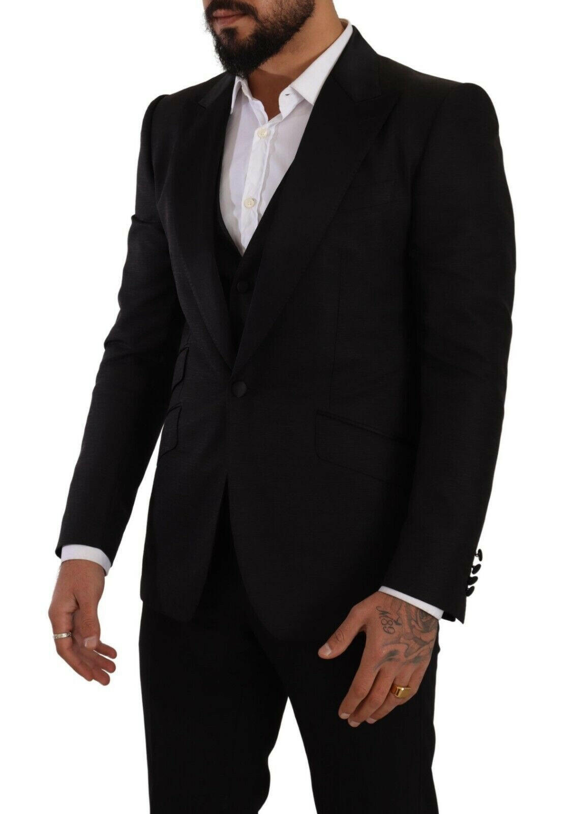 Dolce & Gabbana Black Slim Fit 2 Piece SICILIA Blazer -   -  Dolce & Gabbana.