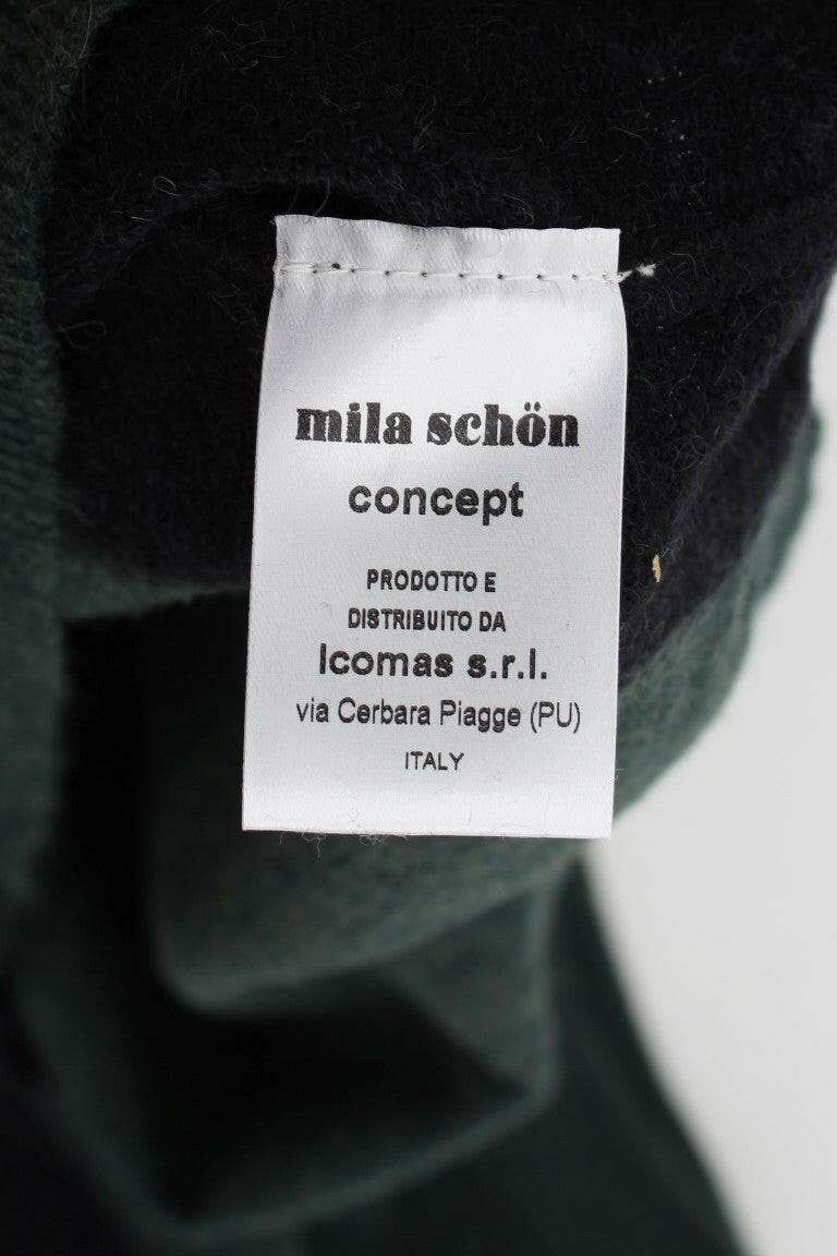 MILA SCHÖN Green Wool Blend Pencil Skirt -   -  MILA SCHÖN.