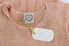 PINK MEMORIES Pink Cotton Blend Knitted Sleeveless Sweater -   -  PINK MEMORIES.