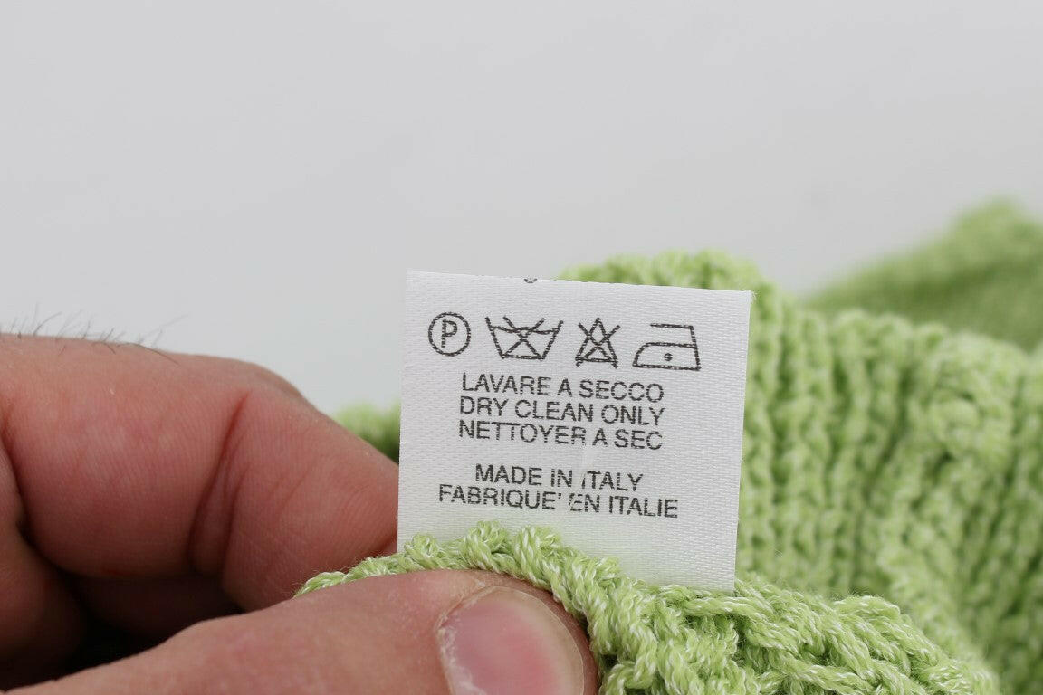 PINK MEMORIES Green Cotton Blend Knitted Sweater -   -  PINK MEMORIES.