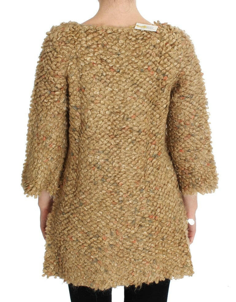 PINK MEMORIES Beige Wool Blend Cape Sweater -   -  PINK MEMORIES.