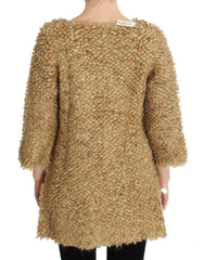PINK MEMORIES Beige Wool Blend Cape Sweater -   -  PINK MEMORIES.