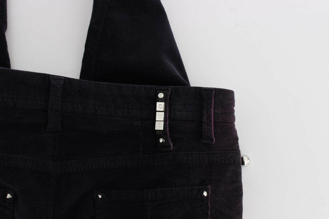 Costume National Purple Cropped Corduroys Jeans -   -  Costume National.